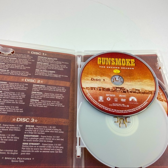 Gunsmoke DVD Second Season Volume 1 and Volume 2 1956-1957 6 Discs - Picture 5 of 8